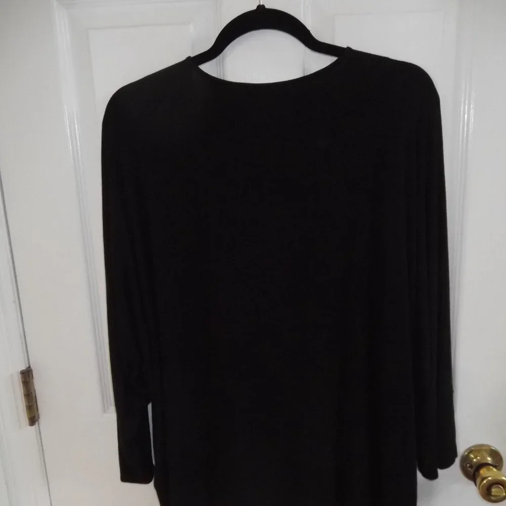 Calvin Klein V-Neck Lace Up Tunic - Picture 2 of 4
